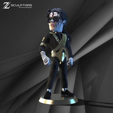 Michael Jackson Süper çanak fanart 3d print model - Mito3D
