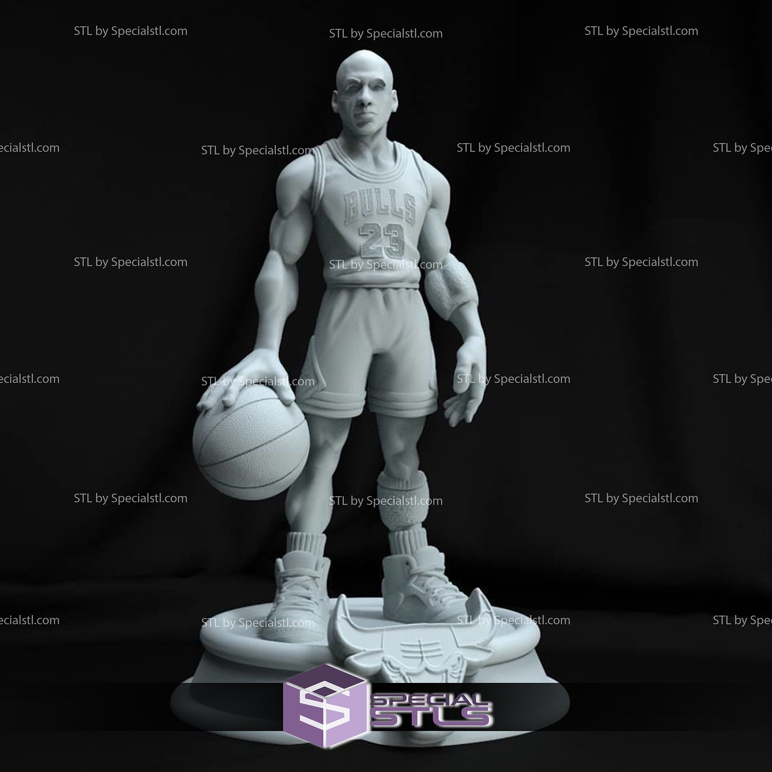 Michael Giordania stilizzato stl File 3D print model - Mito3D