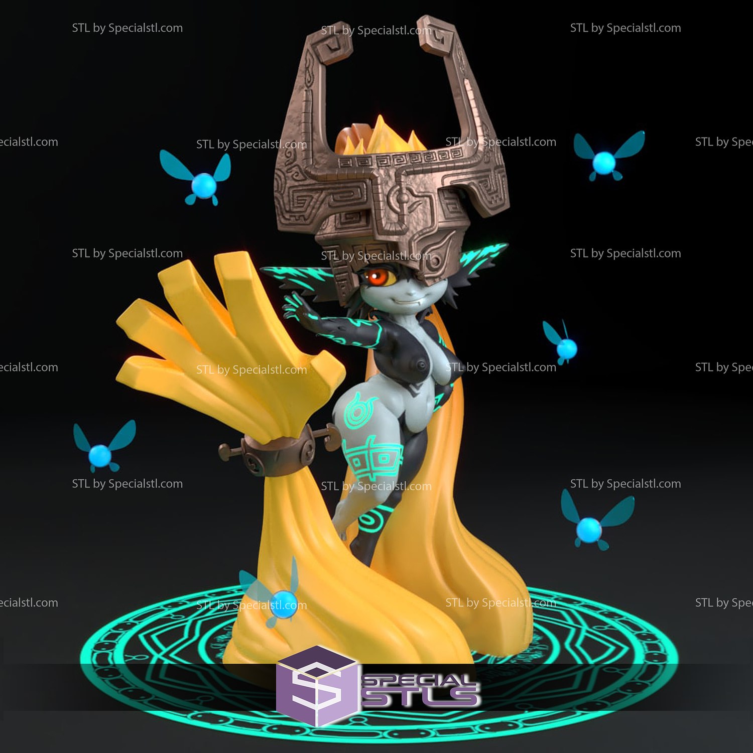 midna nsfw stl files legend zelda twilight princess 3D print model - Mito3D