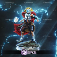 poderoso Thor quadrinho versão amar trovão 3d print model - Mito3D