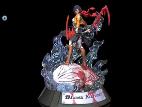 mikasa Ackerman blindado cabeza ataque titán 3d print model - Mito3D