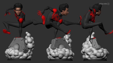 miles morales spiderman 3d print model - Mito3D