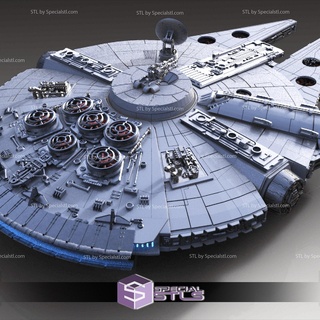 millennium falcon 3d printing model standard kit starwars stl 3d print model - Mito3D
