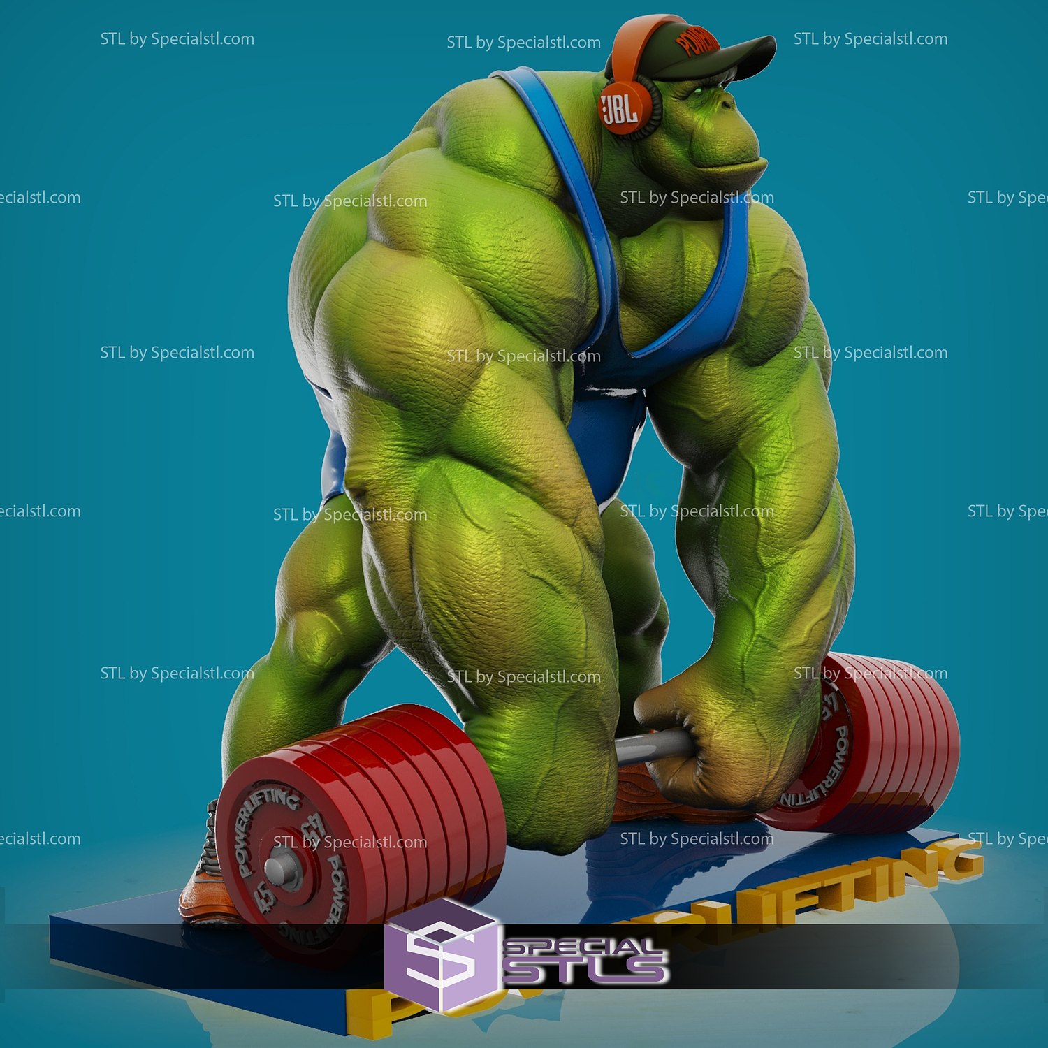monkey hulk 3d printing figurine stl files fanart 3D print model - Mito3D