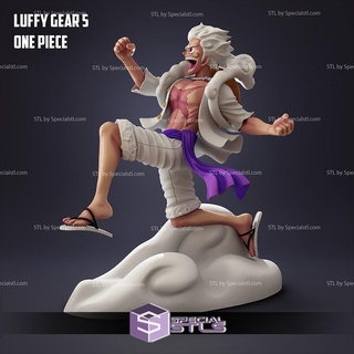 monkey luffy stl files running one piece 3d print model - Mito3D