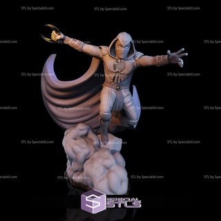 moon knight v3 stl files 3d printing figurine 3d print model - Mito3D