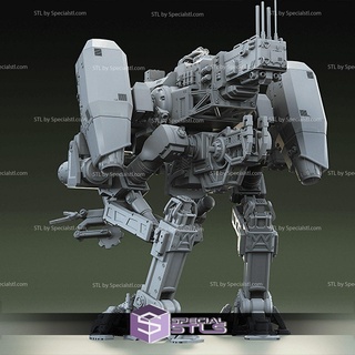 moose mech 3d printable chappie movie stl files 3d print model - Mito3D