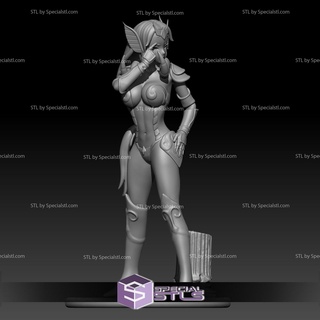 mu Aries hembra stl archivos Santo seiya 3d impresión figurilla 3d print model - Mito3D