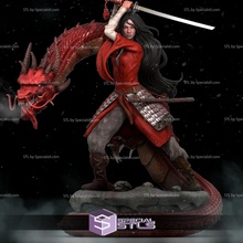 Mulan dragon 3d print model - Mito3D