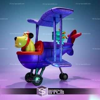 muttley airplane stl files 3d print model - Mito3D