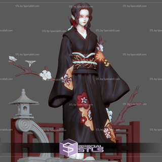 muzan kimono ready print demon slayer 3d model 3d print model - Mito3D