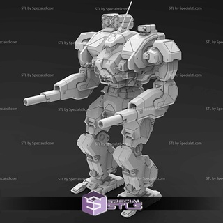 mwo guerra martillo stl archivos 3d impresión figurilla 3d print model - Mito3D