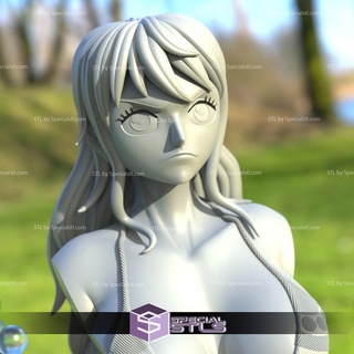 nami bust stl files one piece 3d printing figurine 3d print model - Mito3D