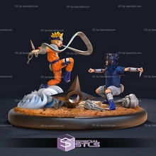 naruto Sasuke diorama 3d print model - Mito3D