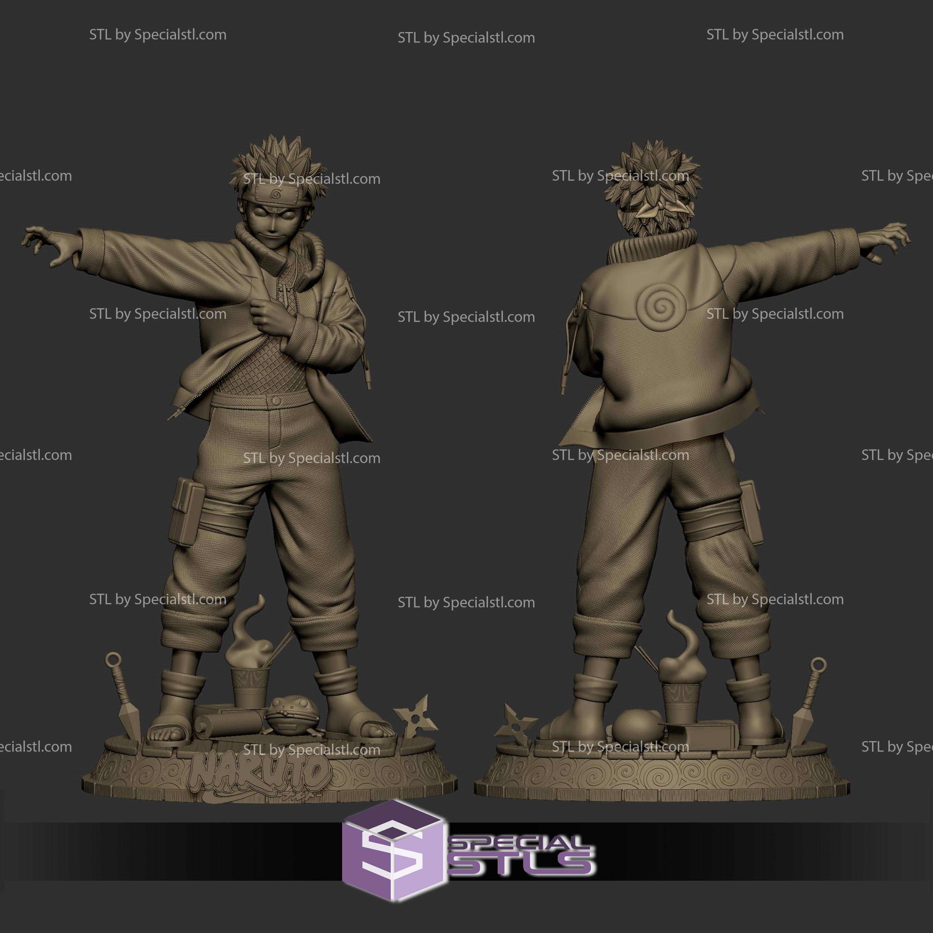 Naruto giyme ceket 3d model baskı heykelcik 3D print model - Mito3D