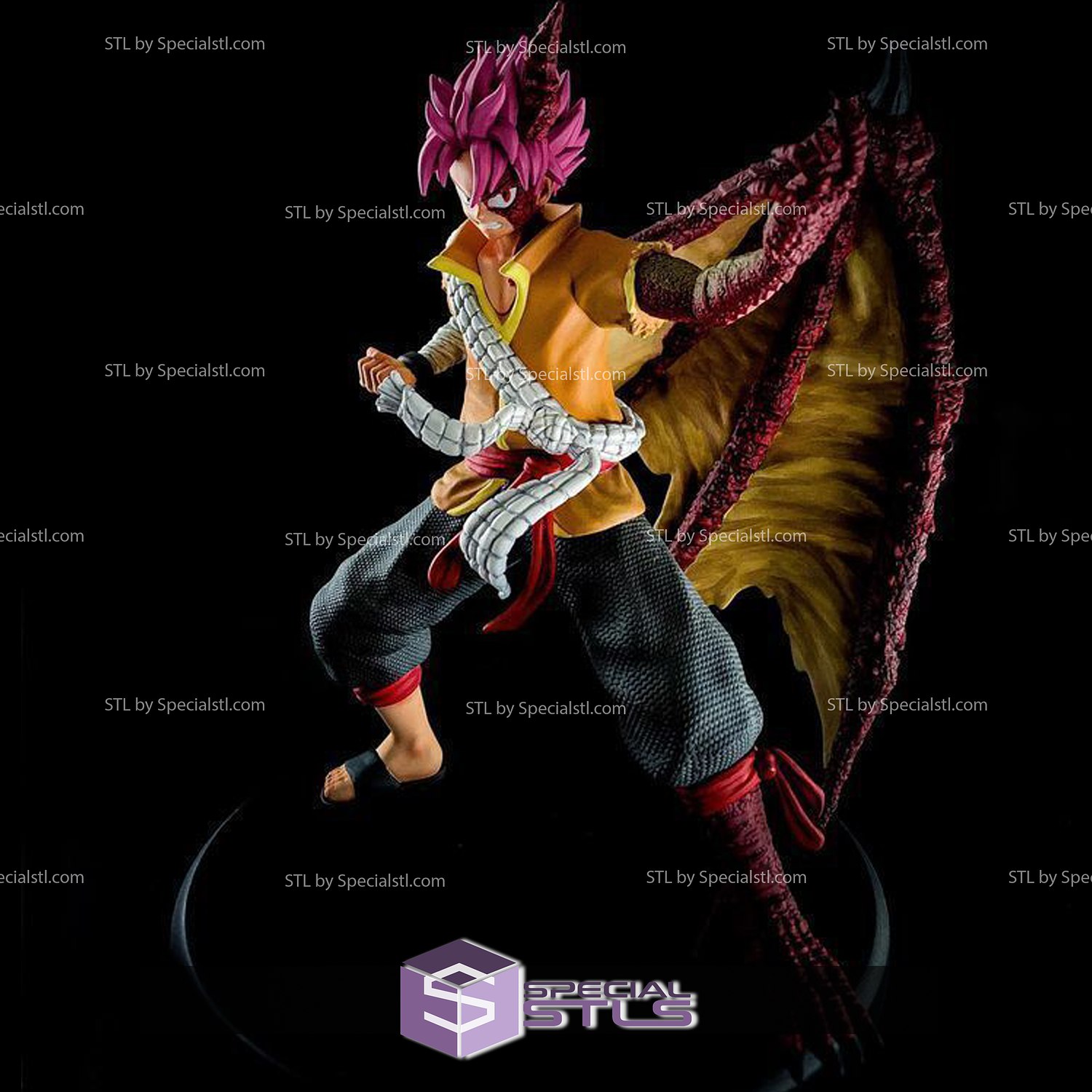 natsu 3d modelo dragneel continuar formar 3D print model - Mito3D