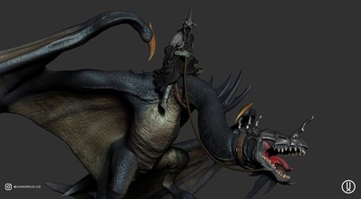nazgul lord rings 3d print model - Mito3D