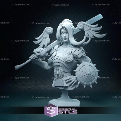 justicia infierno busto 3d impresora archivos especialstl 3d print model - Mito3D