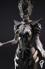 neycrom - priestess death 3d print model - Mito3D