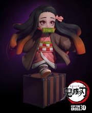 Nezuko chibi versão demônio assassino 3d print model - Mito3D