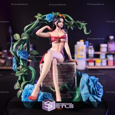 nico robin rosa bikini trozo imprimible modelos especialstl 3d print model - Mito3D