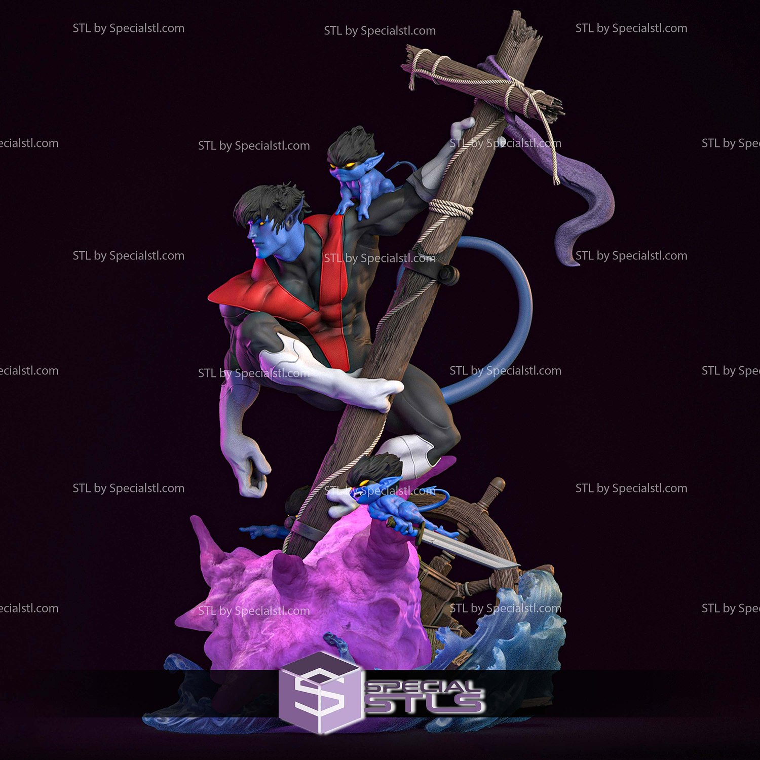 nightcrawler kurt wagner 3d stampa modelli speciale 3D print model - Mito3D