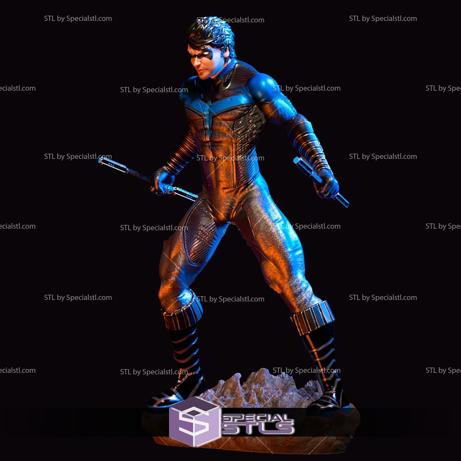 Nightwing permanent 3D print model - Mito3D