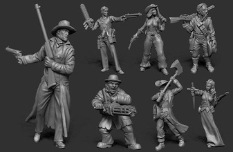 novembre 2021 combattimento gruppo Giochi miniatura 3d print model - Mito3D