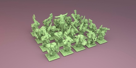novembre 2021 vert peau miniature 3d print model - Mito3D