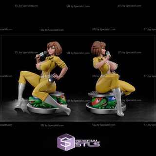nsfw collection - april oneil siting tmnt 3d printing figurine 3d print model - Mito3D