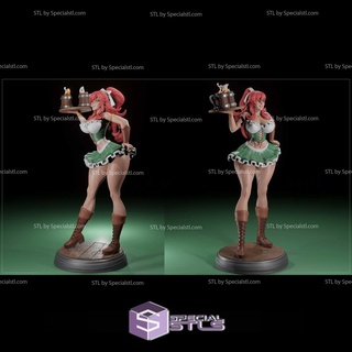nsfw collection - barmaid 3d print stl 3d print model - Mito3D