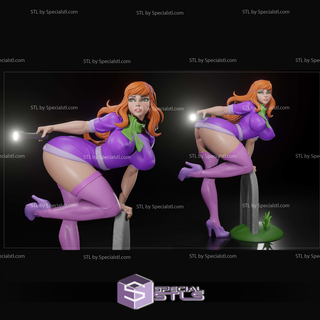 nsfw collection - daphne standing grave stl files 3d print model - Mito3D