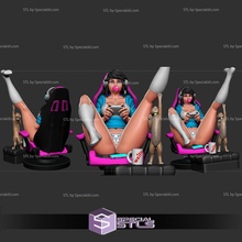 nsfw collection - gamer girl v1 3d print model - Mito3D