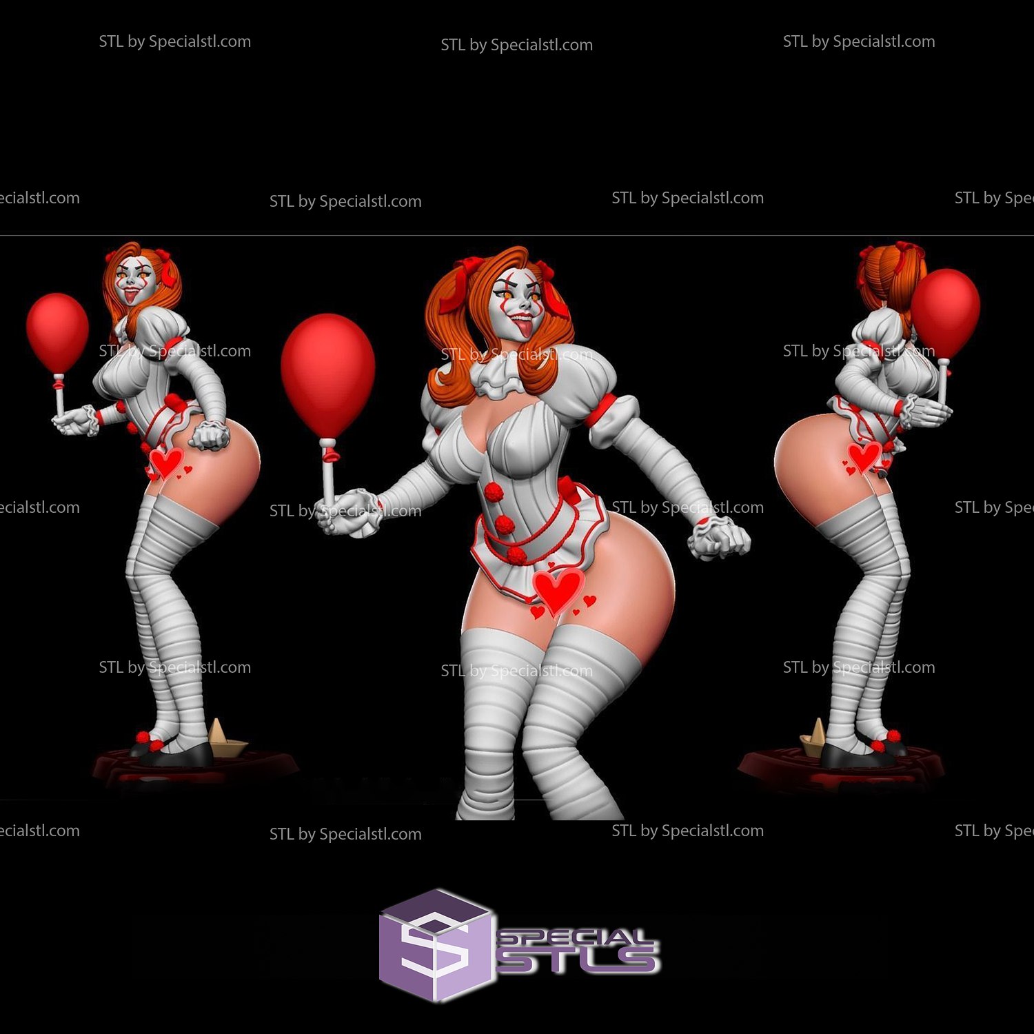 nsfw colección it girl pennywise 3D print model - Mito3D