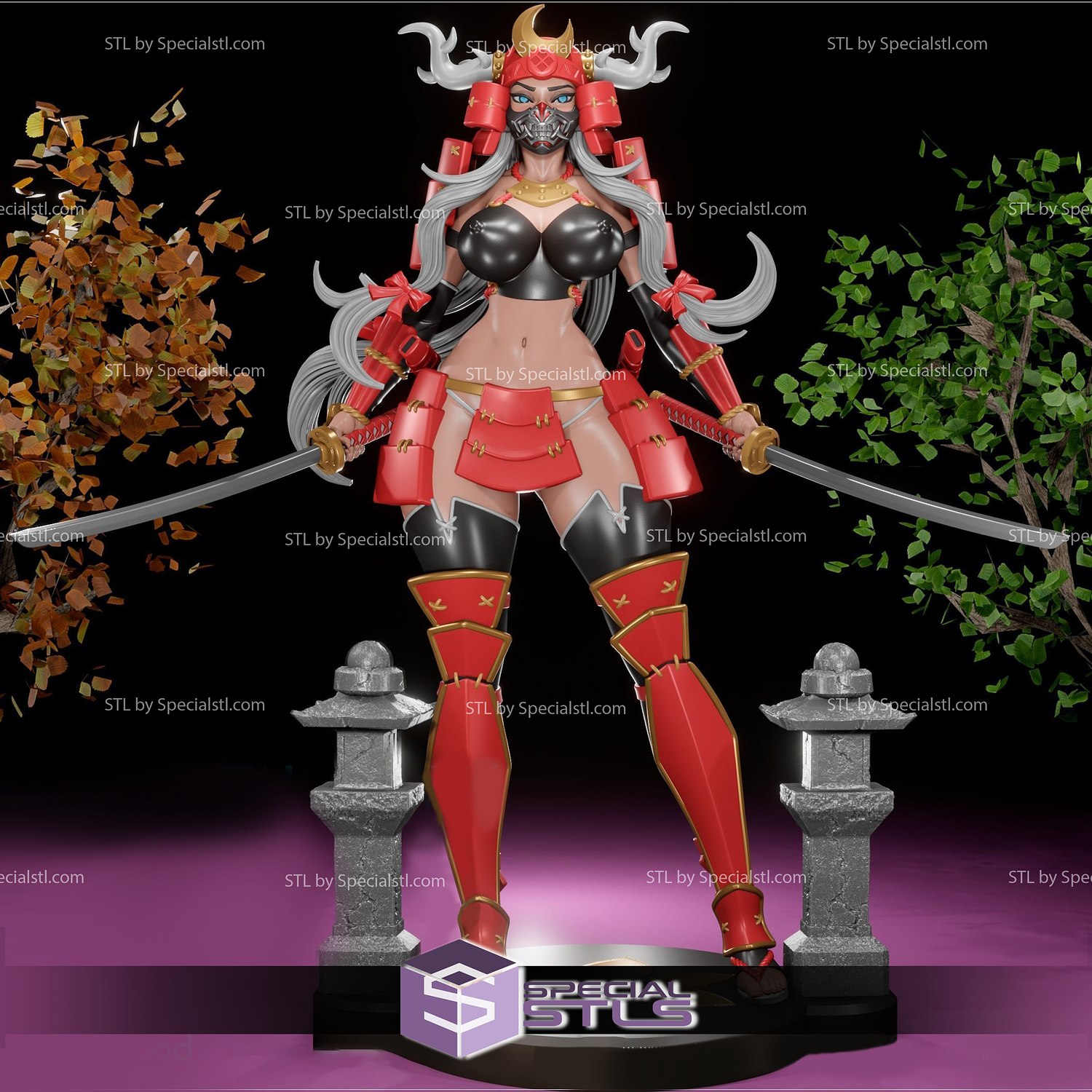 nsfw Sammlung Samurai Mädchen 3D print model - Mito3D