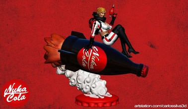 nuka Coca Cola fan art 3d print model - Mito3D