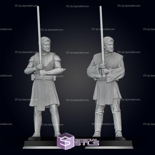 obi wan kenobi 2 suit version pose 3 3d printing figurine 3d print model - Mito3D