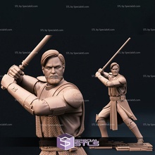 Obi Wan Kenobi temel star savaşlar 3d print model - Mito3D