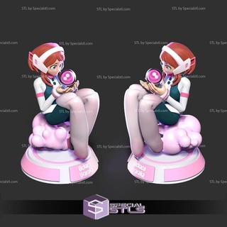 ochaco uraraka pink ball 3d print 3d print model - Mito3D