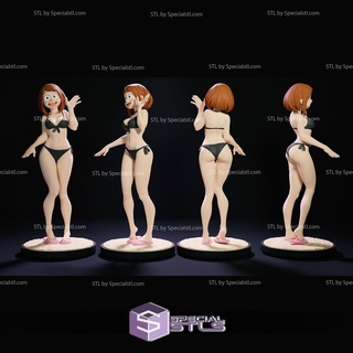 Ochako Uraraka bikini hazır 3d Yazdır kahraman akademi 3d print model - Mito3D