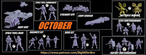 Oktober 2021 bigmillerbro Miniatur 3d print model - Mito3D