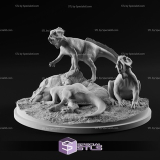 october 2023 dino dog miniatures 3d print model - Mito3D