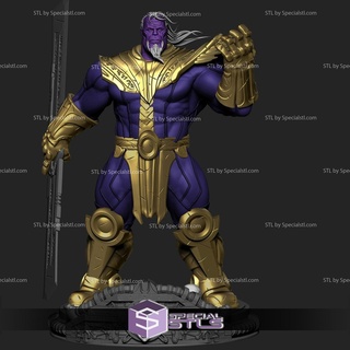 velho Thanos pé 3d impressão estatueta stl arquivos 3d print model - Mito3D