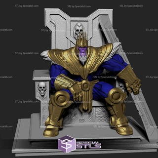 velho Thanos stl arquivos trono 3d imprimível 3d print model - Mito3D