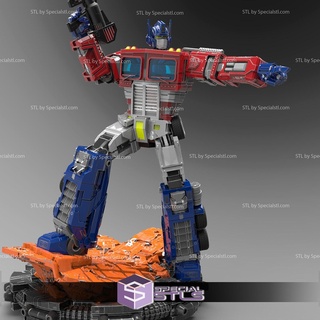 optimus prime stl files standing v3 transformers 3d printing figurine 3d print model - Mito3D