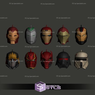 ornament helmet superhero marvel dc decoration stl files pack 1 3d print model - Mito3D