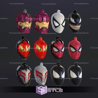 ornament helmet superhero marvel dc decoration stl files pack 3d print model - Mito3D
