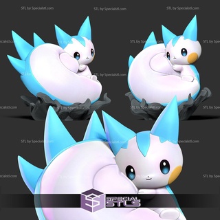 Pachirisu pokemon stl Dosyalar 3d print model - Mito3D