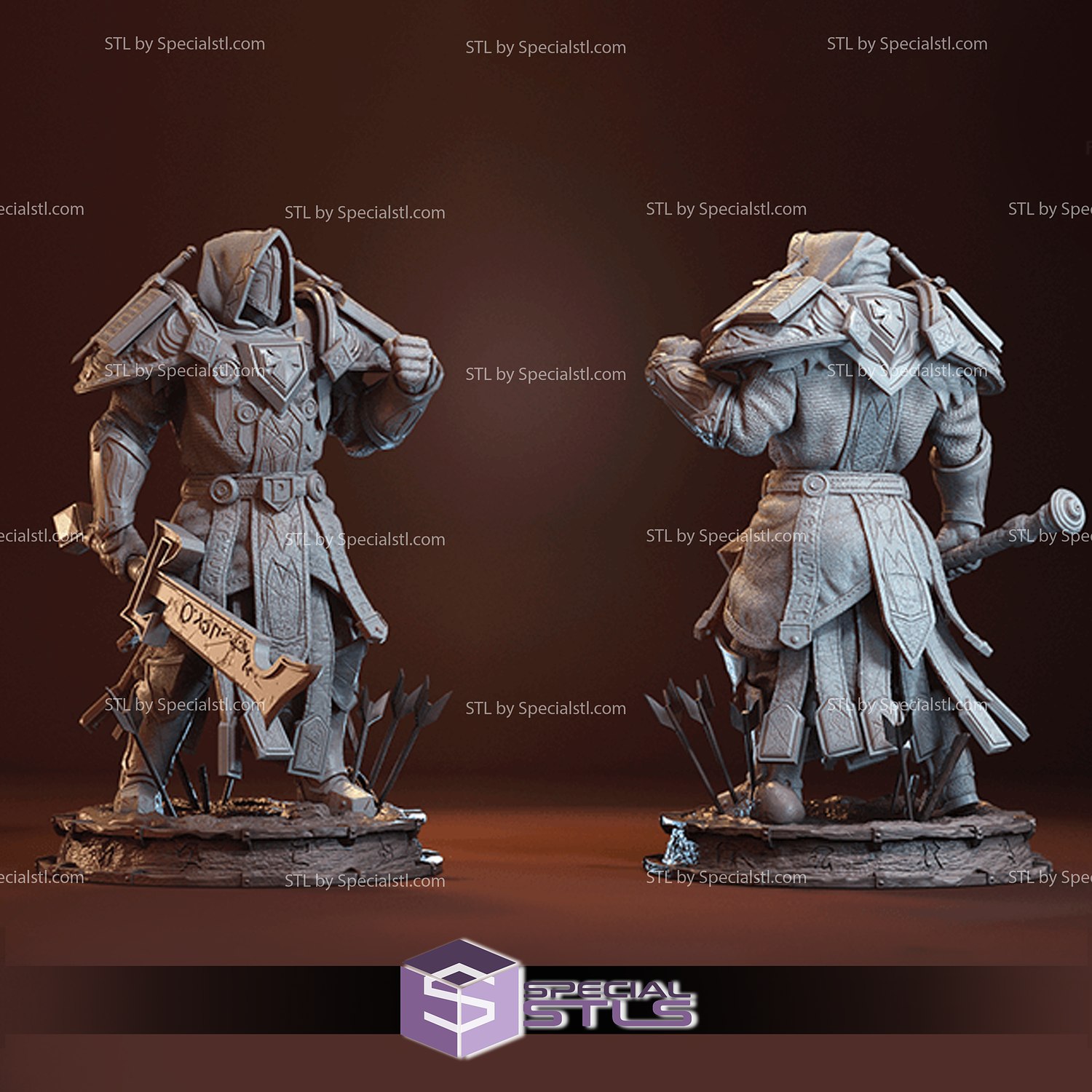 paladin judgement armor stl files 3D print model - Mito3D