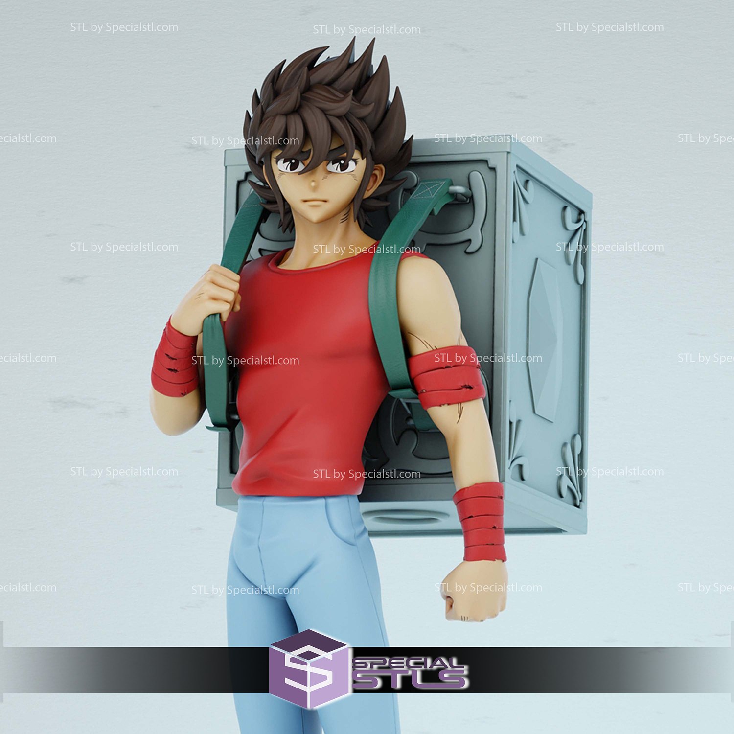 pegasus saint seiya casual pandora box digital sculpture specialstl 3D print model - Mito3D